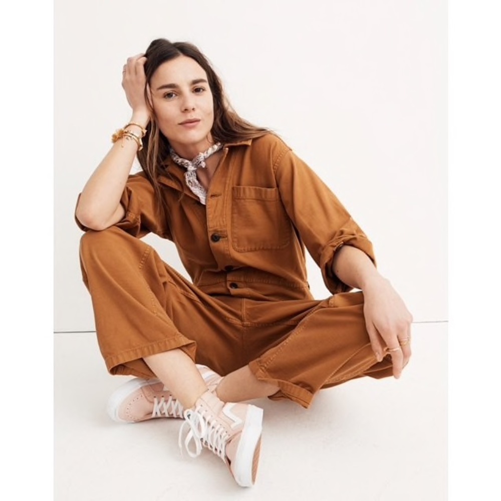 Madewell x As Ever coverall jumpsuit acorn brown M